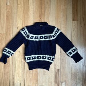 Vintage 100% Wool Hand Loomed Children’s Sweater